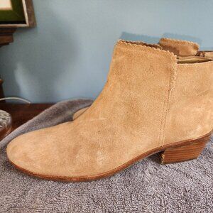 Jack Rogers Bailee Suede Scalloped Top Bootie